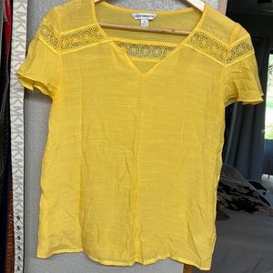 Counterparts sunny yellow Bohemian top small